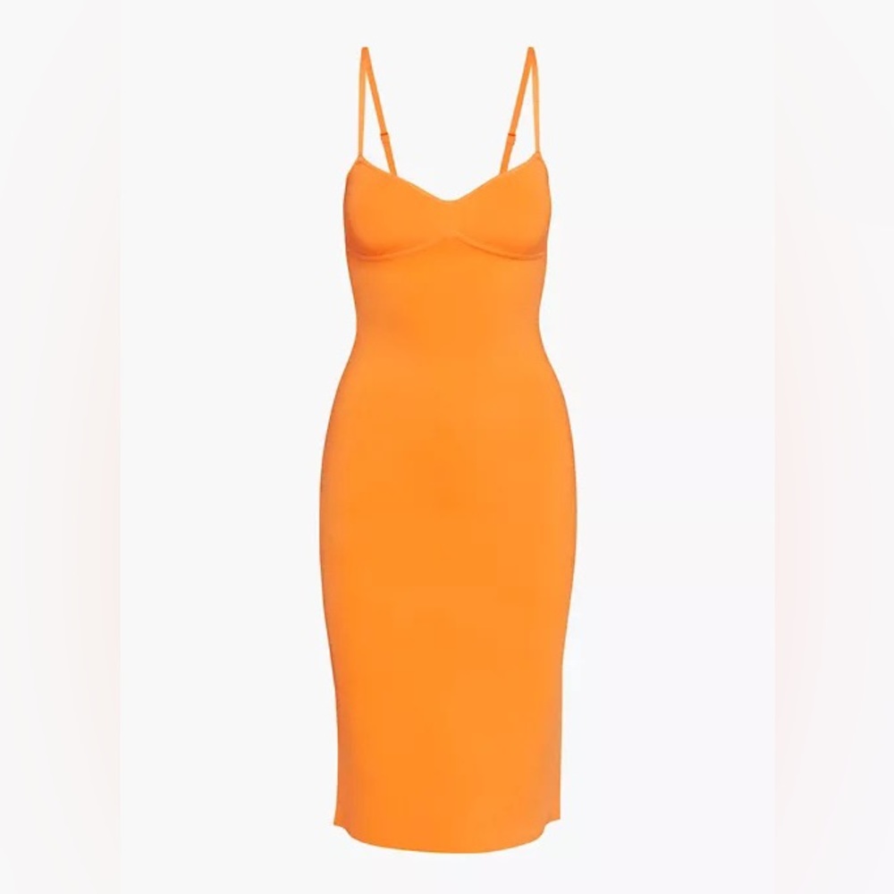 Aritzia Lariat Dress in Orange